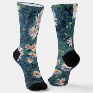 Calcetines Gustave Caillebotte - Cama de Daisies, detalle