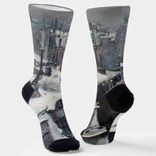 Calcetines Gustave Caillebotte - Techos en la nieve