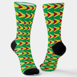 Calcetines Guyana Socks, moda patriótica de la bandera de Guy