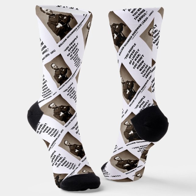 Calcetines Habla Tan Ligeramente De La Cita De William T. She (Angular)