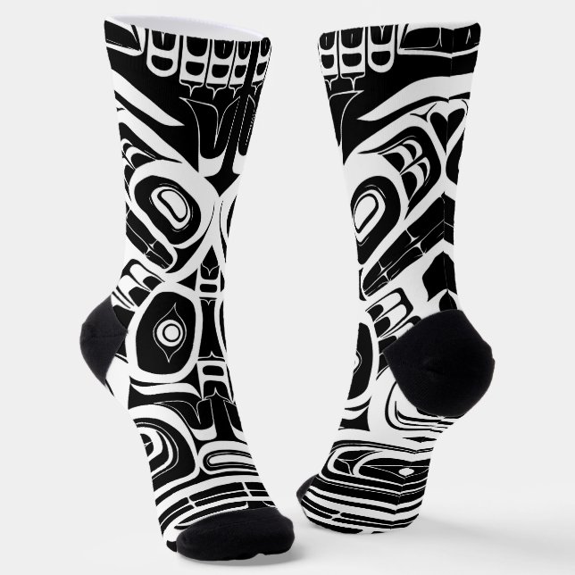 Calcetines Haida Eagle Thunderbird Columbia Noroeste (Angular)