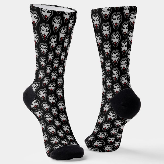 Calcetines Halloween Costume Socks Vampire Girl Socks (Angular)