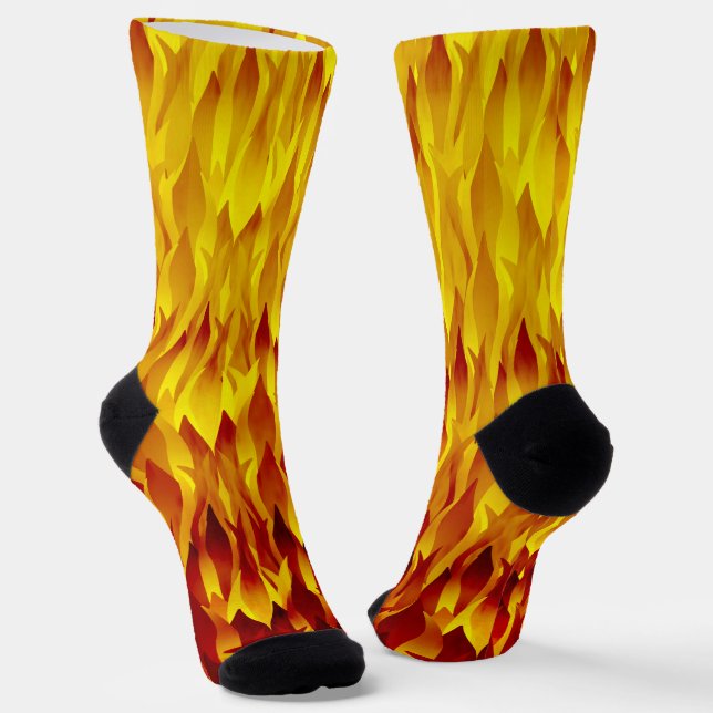 Calcetines Halloween de Fuego y Flores (Angular)