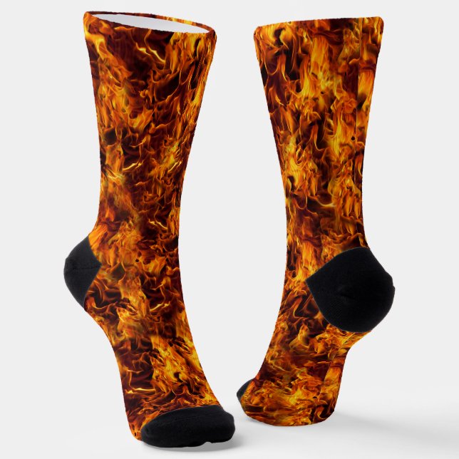 Calcetines Halloween de Fuego y Flores (Angular)