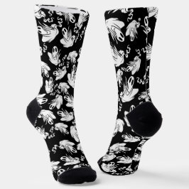 Calcetines Halloween de ghosts amistosos