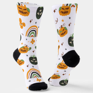 Calcetines Halloween del Spooky Boho Pattern