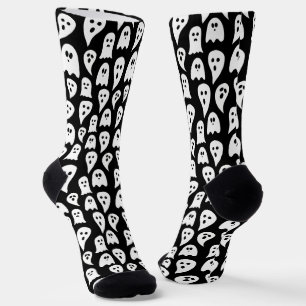 Calcetines Halloween fantasma negro
