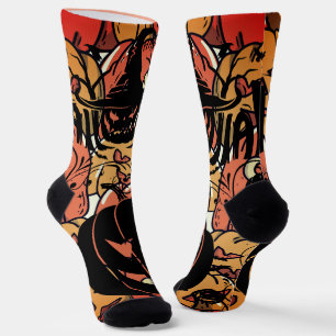 Calcetines Halloween, Fiesta de Calabazas, Calabazas Espeluzn