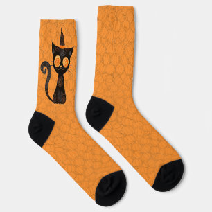 Calcetines Halloween/gato/calabaza/otoño
