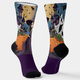Calcetines Halloween, La Bruja Bonita y Sus Amigos, Moderno