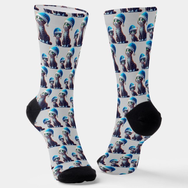 Calcetines Hanukkah Cats (Angular)