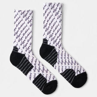 Calcetines Happy Birthday! Black Script