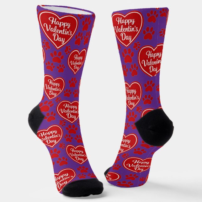 Calcetines Happy Valentine’s Day Cat Lover Socks (Angular)