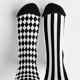 Calcetines Harlequin Jester Diamonds y Stripes Patterados