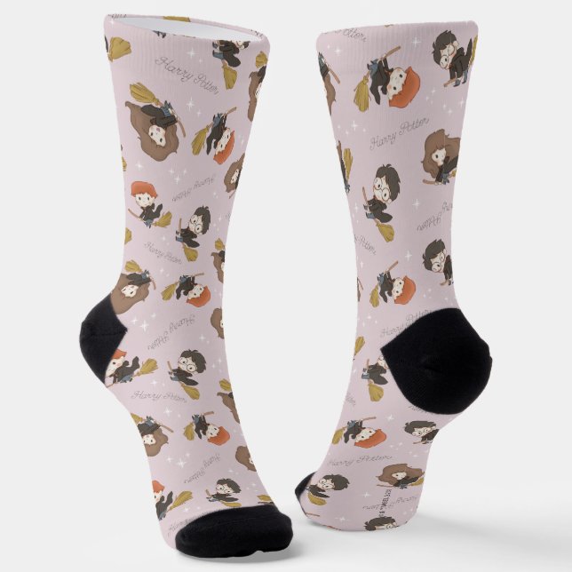 Calcetines HARRY POTTER™, Hermione y Ron Flying Pattern (Angular)
