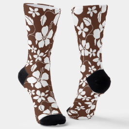CALCETINES HAWAIIAN HULA (HIBISCUS) BROWN