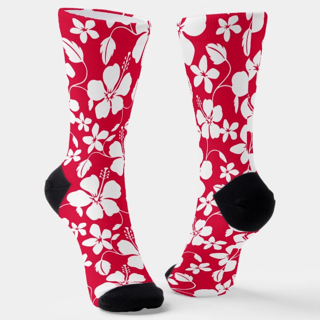 CALCETINES HAWAIIAN HULA (HIBISCUS) RED (Angular)