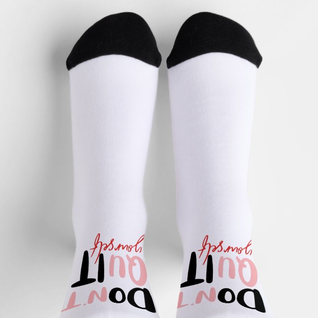 Calcetines Hazlo tú mismo, soplones de la tripulación (Arriba)