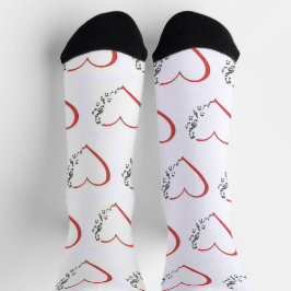 Calcetines Heart Music Custom Sustainable Premium Crew Sock