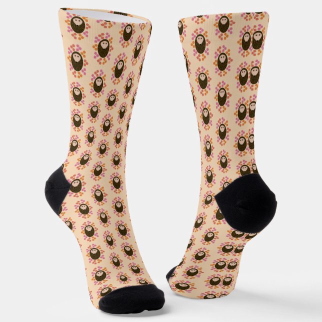 Calcetines Hedgehog y flores somnolientas (Angular)