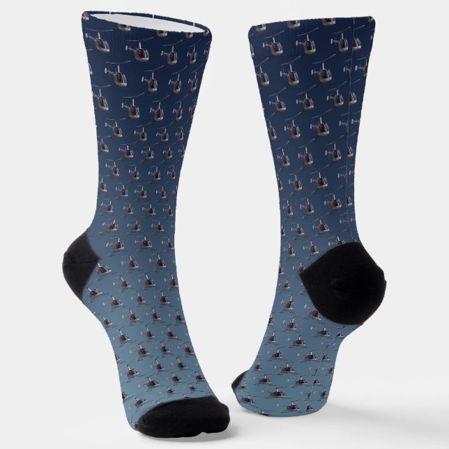 Calcetines Helicopter Socks Flying Helicopter Socks Customize (Angular)
