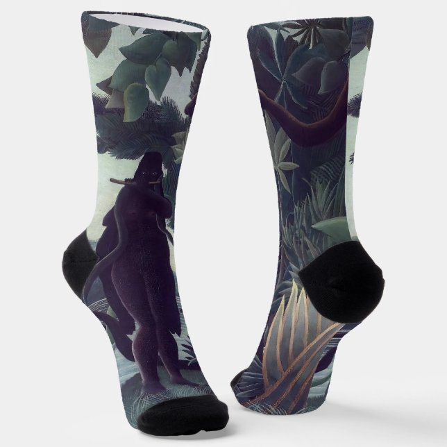 Calcetines Henri Rousseau - El encantador de serpientes (Angular)