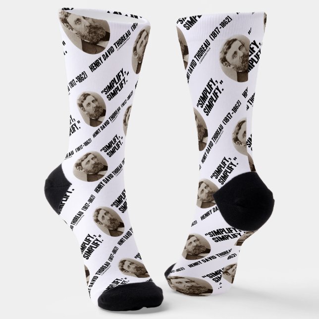 Calcetines Henry David Thoreau Simplifica la oferta (Angular)
