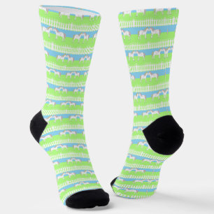 Calcetines Hermosos caballos Bodas blancos pateados