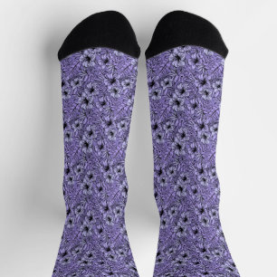 Calcetines Hibiscus in Purple Pattern N