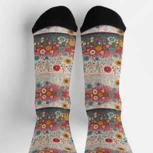 Calcetines Hippie retro: zócalos de los jardines