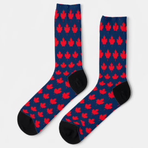 Calcetines Hoja de arce canadiense. CANADÁ. Patriótico. 