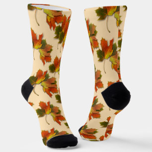 Calcetines Hojas Doradas de Otoño