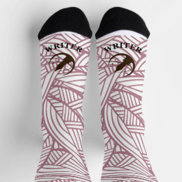Calcetines Hojas rosadas del escritor