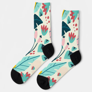 Calcetines Hojas tropicales de verano