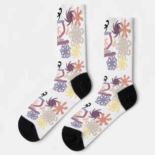 Calcetines Hombre de jengibre y café