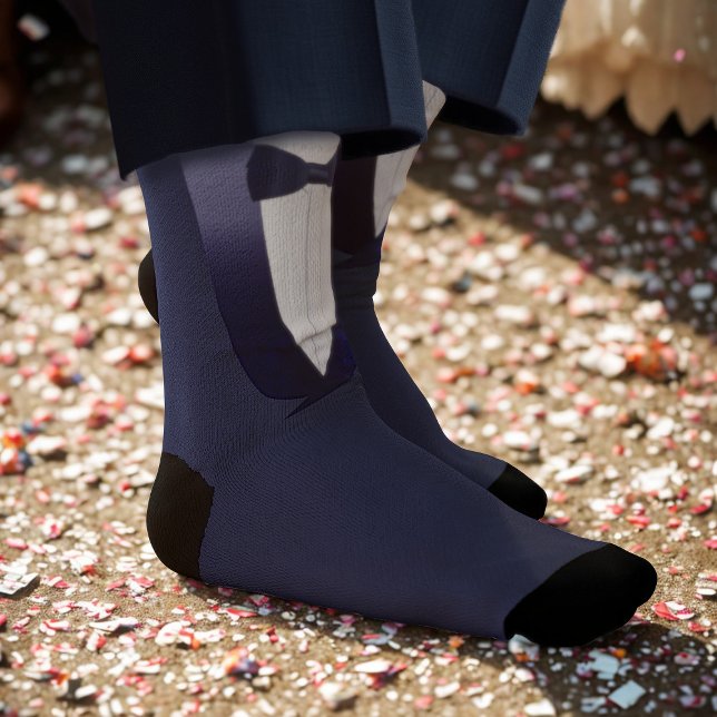 Calcetines Hombre groomman de Bodas de honor azul de Tuxedo (Who wouldn't want socks as a thank you gift for being your Man of Honor? Add their name!)