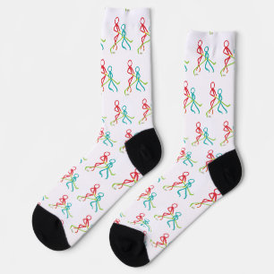 Calcetines Hombres de hockey sobre hielo con sticks