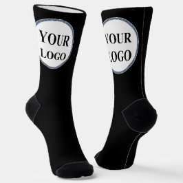Calcetines Hombres Personalizados Regalos LOGO Blanco y Negro