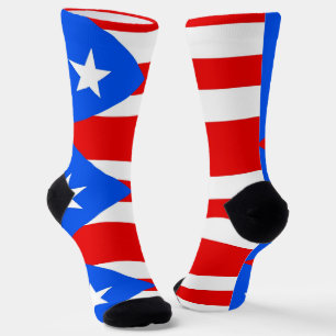 Calcetines Hombres sopla con bandera de Puerto Rico