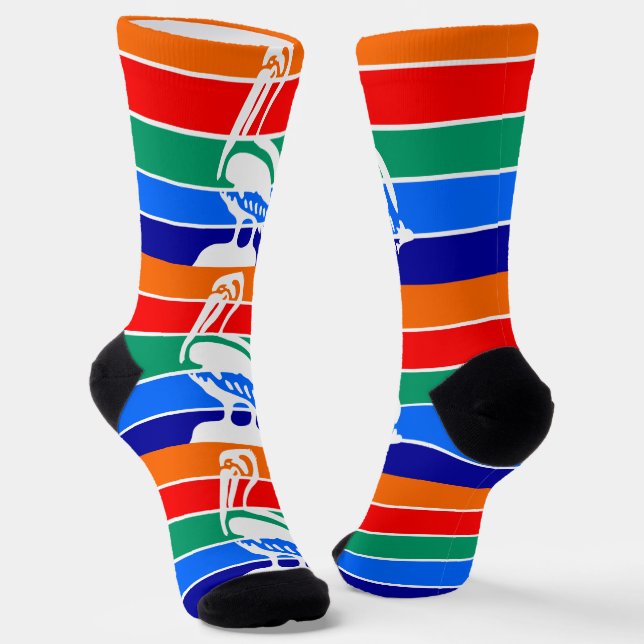 Calcetines Hombres sopla con bandera de San Petersburgo (Angular)