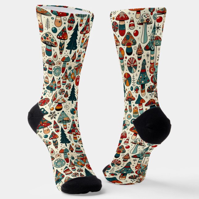 Calcetines Hongos festivos (Angular)