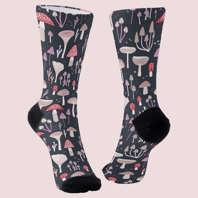 Calcetines Hongos Toadstool Mushroom (Mushroom toadstool and fungi socks)