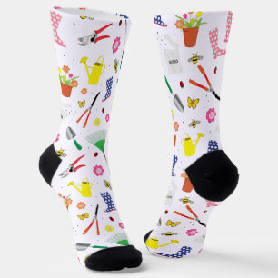 Calcetines Horticulturista Botanista Gardening Tools Pattern