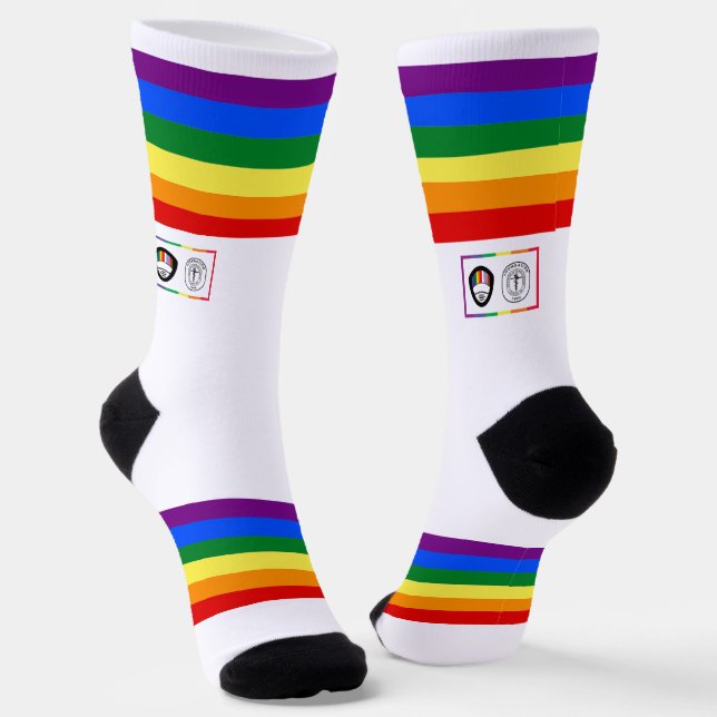 Calcetines Huelga de arcoiris AOSA AZSF Sócrates de la tripul (Angular)