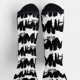 Calcetines Huella de Skyline de Boston