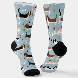 Calcetines Huesos de perro y patas de perro de la base