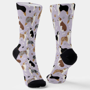 Calcetines Huesos y patas de pastor australianos