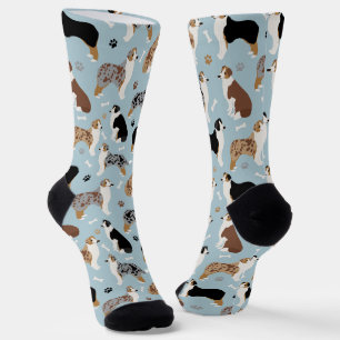 Calcetines Huesos y patas de pastor australianos