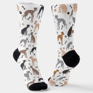 Calcetines Huesos y patas de perro de Greyhound de Italia