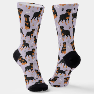 Calcetines Huesos y patas de perro de Rottweiler